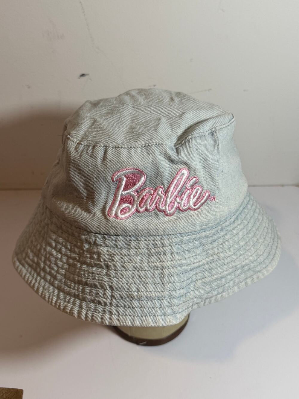 Bucket Hat Barbie Denim Pink Sunhat One Size Mattel Forever 21 Jean Sun Summer